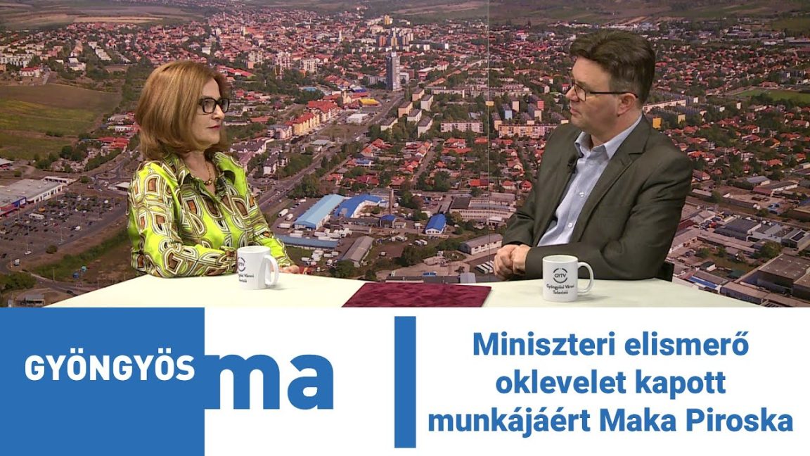 Miniszteri elismerő oklevelet kapott munkájáért Maka Piroska
