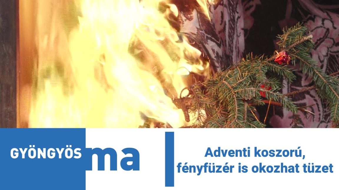 Adventi koszorú, fényfüzér is okozhat tüzet
