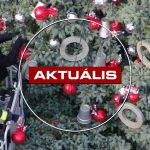 Piros-ezüst díszeket kapott a város karácsonyfája