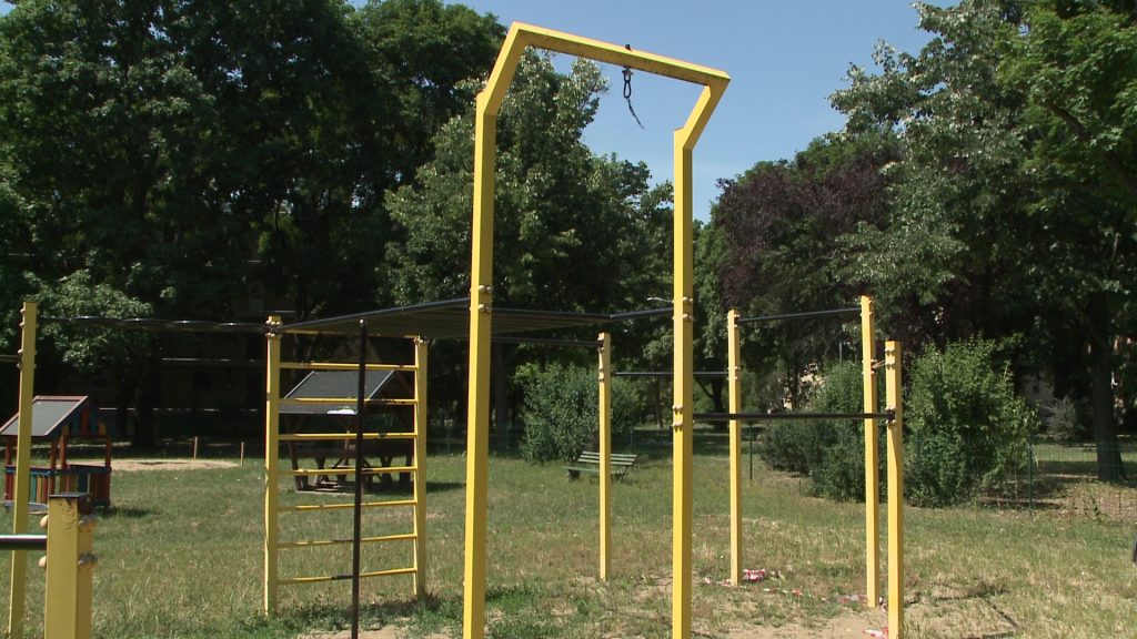 Elbontották az egyik fitneszpark több eszközét