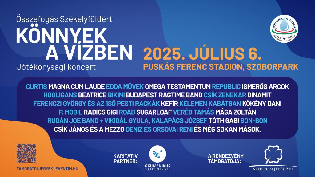 „Könnyek a vízben” – Egy koncert, ami életeket változtathat meg
