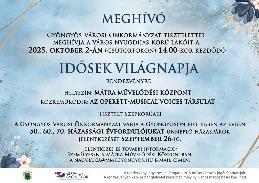 » Idősek világnapja – Gyöngyök