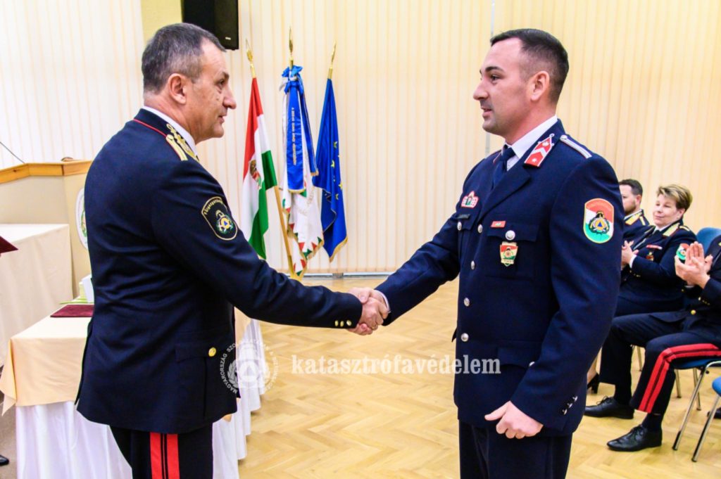 Új törzsőrmester a Gyöngyösi Hivatásos Tűzoltó-parancsnokságon