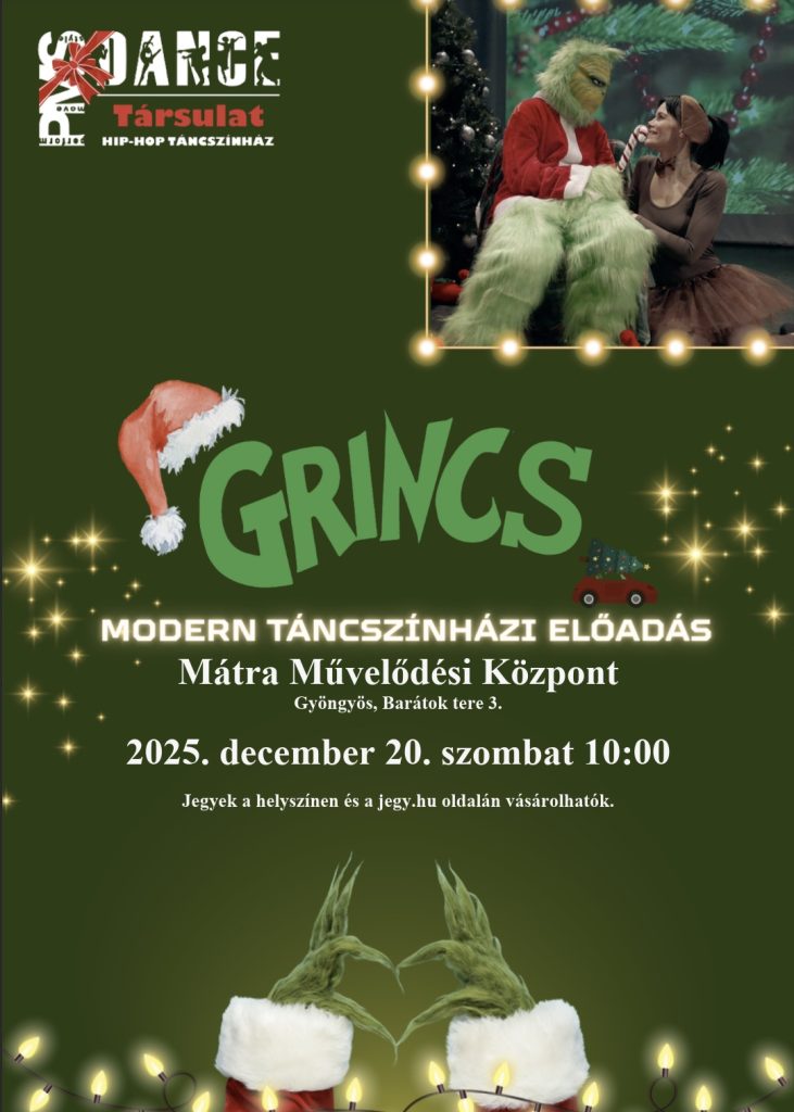 » Grincs – Gyöngyök – Gyöngyösi Kulturális Nonprofit Kft.