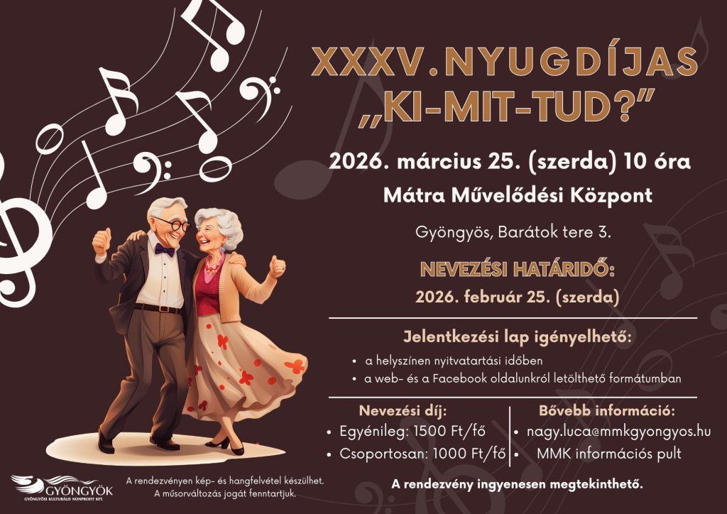 XXXV. NYUGDÍJAS ,,KI-MIT-TUD?”