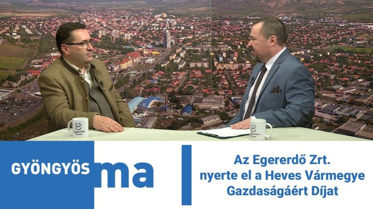 Az Egererdő Zrt. nyerte el a Heves Vármegye Gazdaságáért Díjat