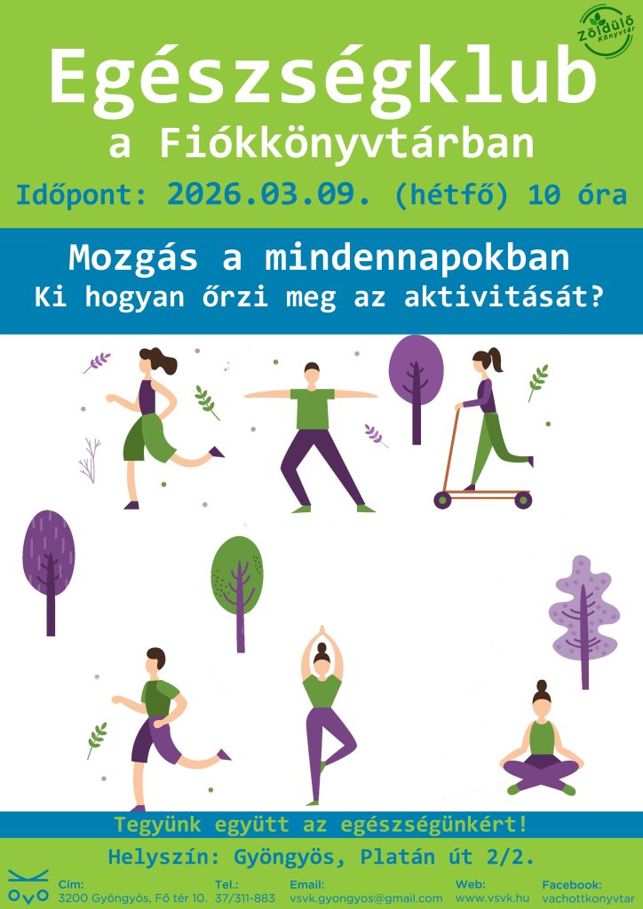 Egészségklub a Fiókkönyvtárban