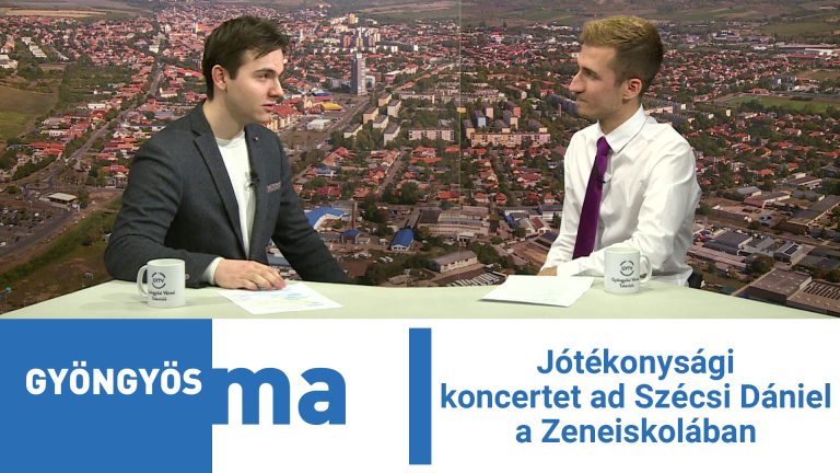 Jótékonysági koncertet ad Szécsi Dániel a Zeneiskolában