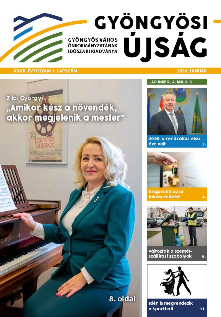 Gyöngyösi újság • XXVII. évfolyam 1. lapszám • 2026. Január