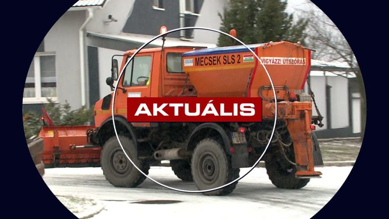 Hóesés- hajnal óta sózzák az utakat – Aktuális 2026.02.03