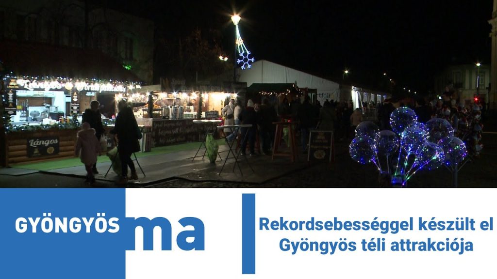 Rekordsebességgel készült el Gyöngyös téli attrakciója