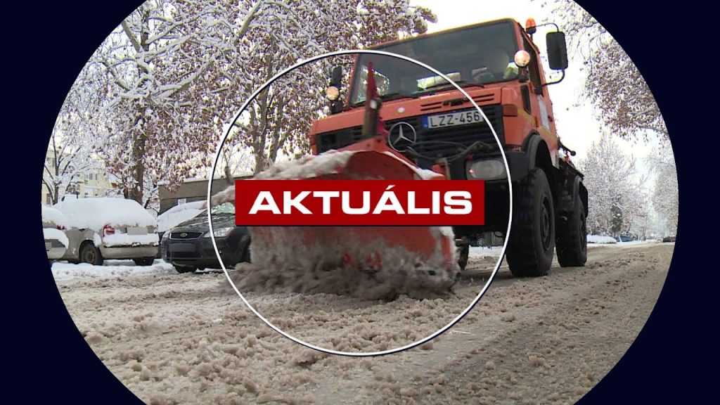 Takarítják az utakat- újabb adag útszóró só érkezett - Aktuális 2026.01.14.