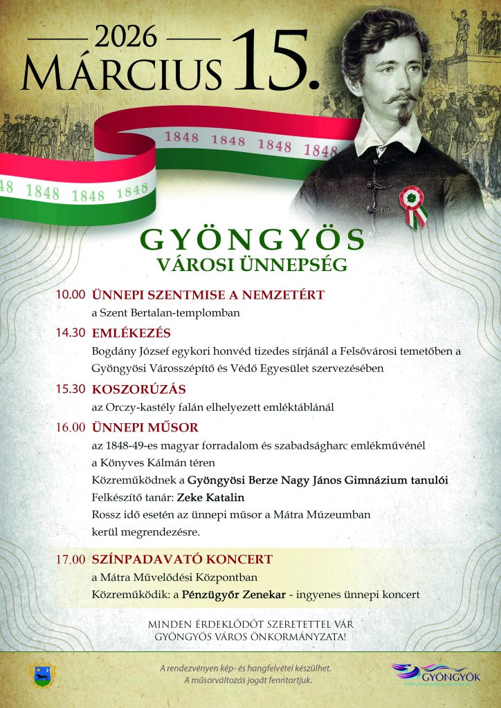 Március 15. Gyöngyös Városi Ünnepség