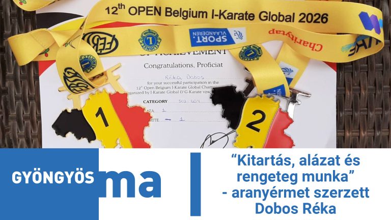 „Kitartás, alázat és rengeteg munka” – aranyérmet szerzett Dobos Réka