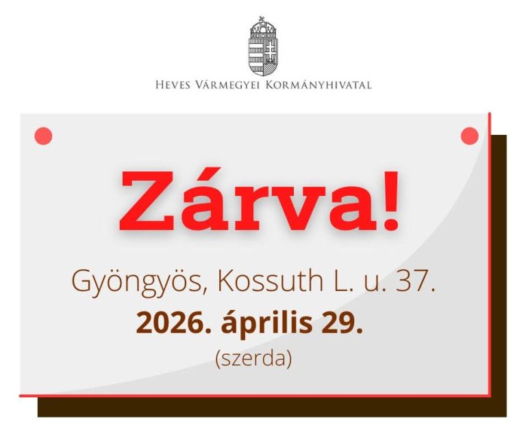 Figyelem! Áramszünet miatt szünetel az ügyfélfogadás