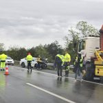 Torlódás az M3-ason: Bag térségében csúszott meg egy autó