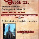 Értéktári Esték 23. – Előadás-sorozat Gyöngyös értékeiről