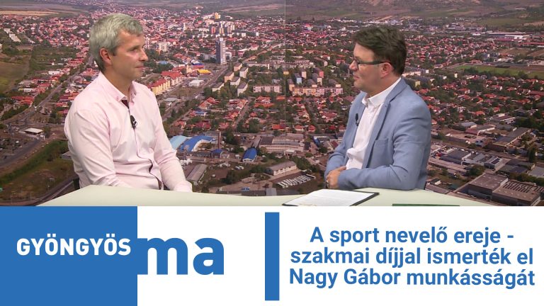 A sport nevelő ereje – szakmai díjjal ismerték el Nagy Gábor munkásságát