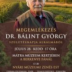Megemlékezés Dr. Bálint György születésnapja alkalmából