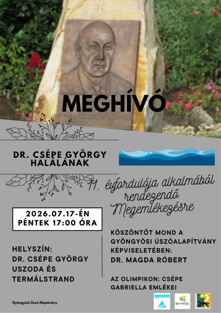 Dr. Csépe György megemlékezés