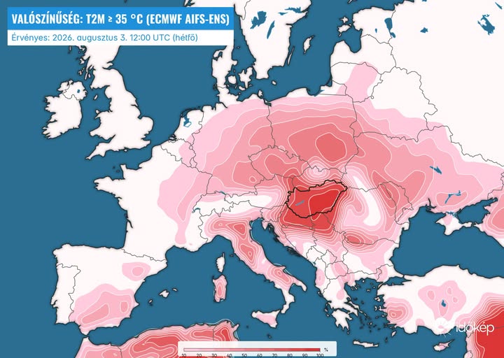 Közép-Európa legforróbb országa lehetünk- jön az újabb hőhullám