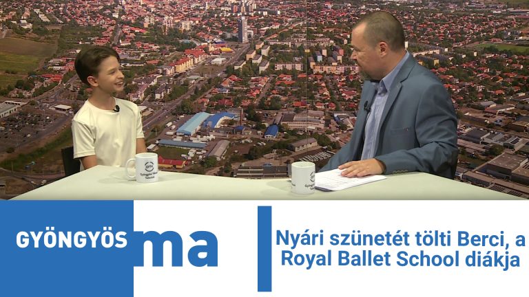 Nyári szünetét tölti Berci, a Royal Ballet School diákja