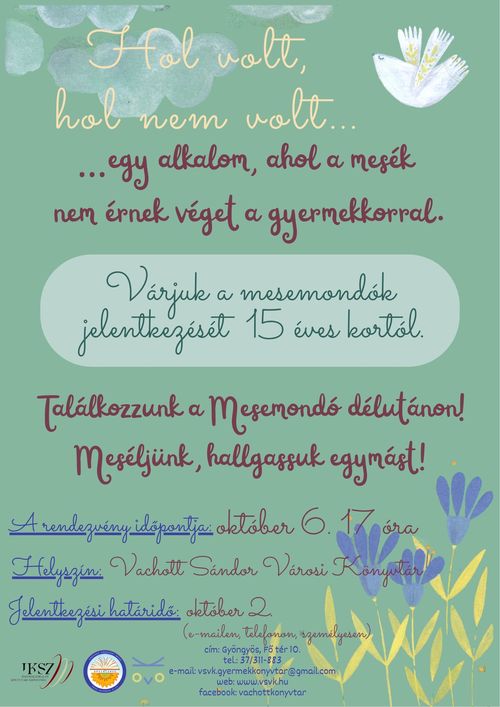 Mesemondó délután a könyvtárban