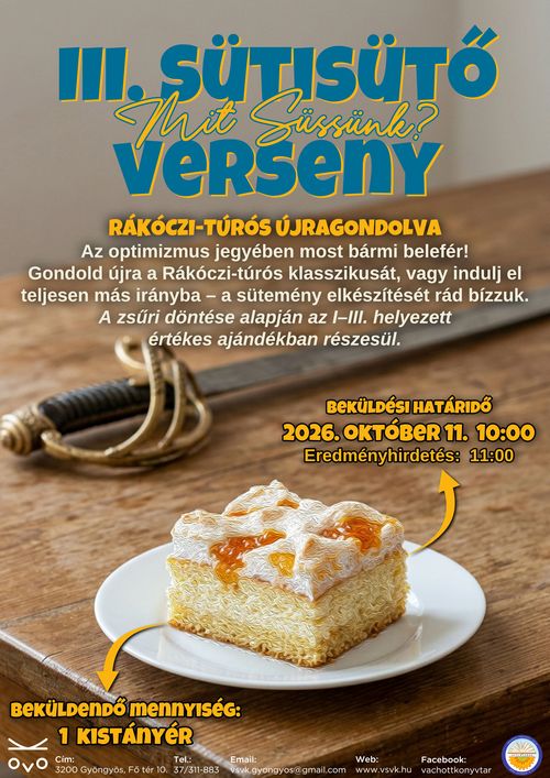 III. Sütisütő verseny! Rákóczi-túrós újragondolva
