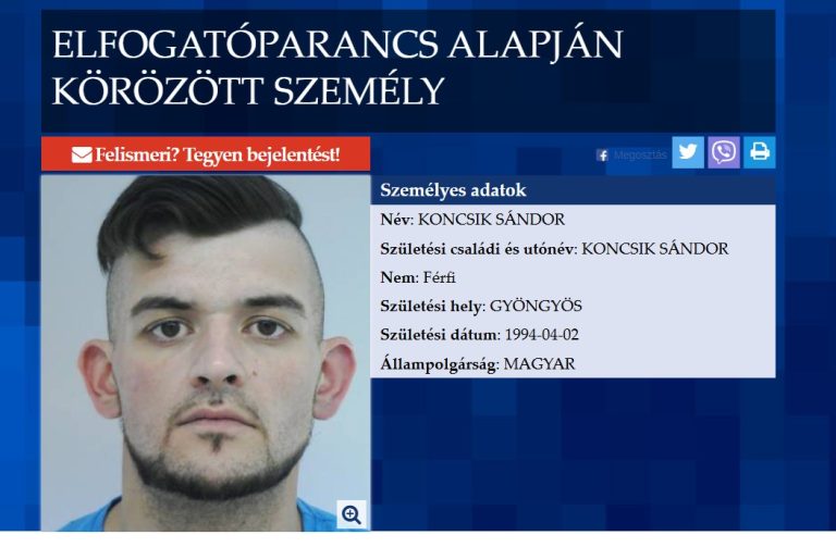 A lakosság segítségét kéri a rendőrség