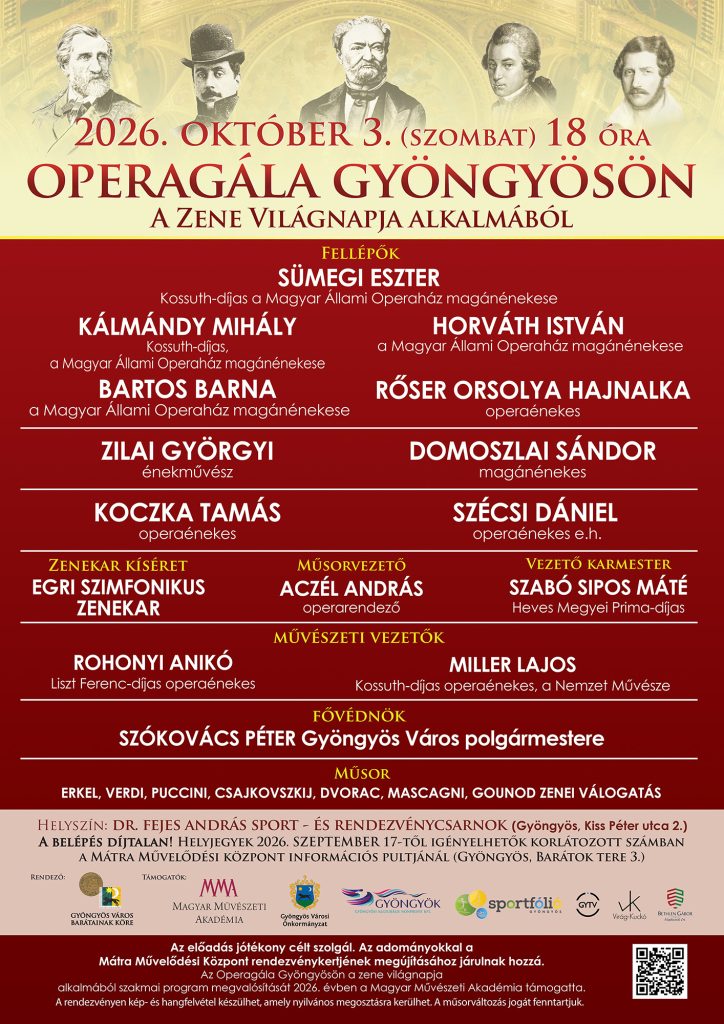 Operagála Gyöngyösön a zene világnapja alkalmából