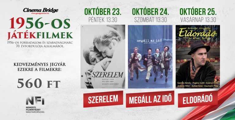 Időutazás a moziban: 560 forintos ünnepi vetítésekkel emlékezik ’56-ra a Cinema Bridge!